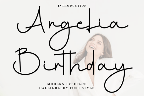 Angelia Birthday: A Festive Font for Digital Design
