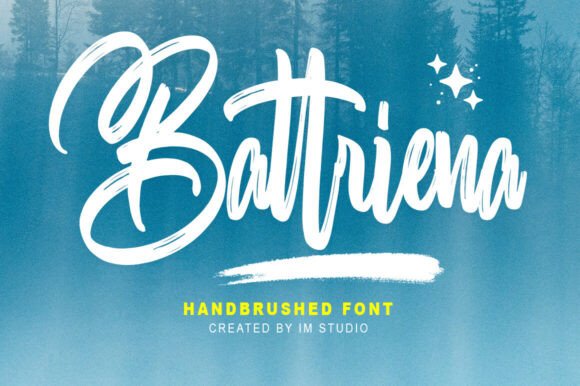 Battriena: A Script Font for Modern Web Design