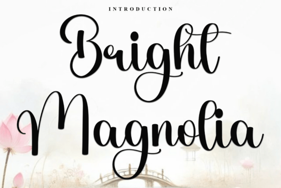 Bright Magnolia: A Festive Font for Creative Branding