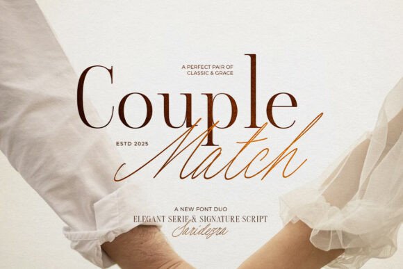 Couple Match: A Font for Digital Elegance