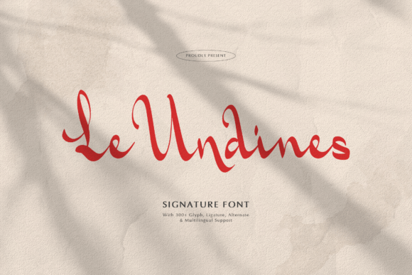 Le Undines: A Script Font for Editorial Elegance