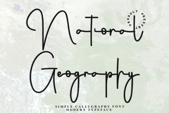 National Geography: A Festive Script Font for Digital Design