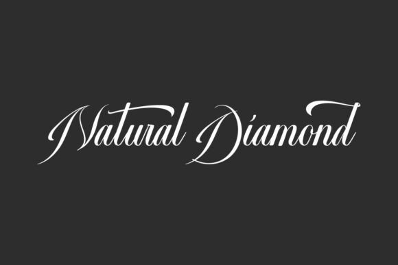 Natural Diamond Font for Handmade Creators