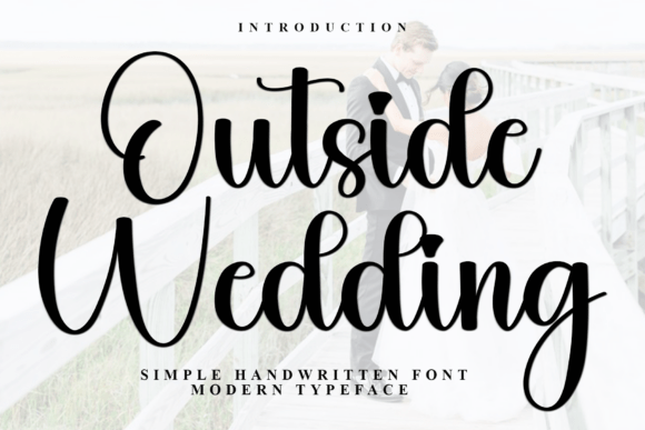 Outside Wedding: A Script Font for Holiday Magic