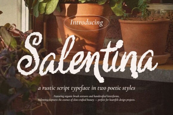 Salentina: A Script Font for Editorial Design