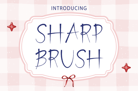Sharp Brush: A Script Font for Editorial Design