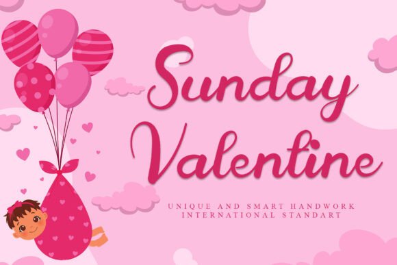 Sunday Valentine Font: A Touch of Elegance for Your Handmade Creations