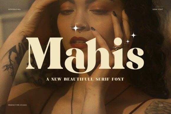 Testing Mahis Serif for a Café Brand Identity