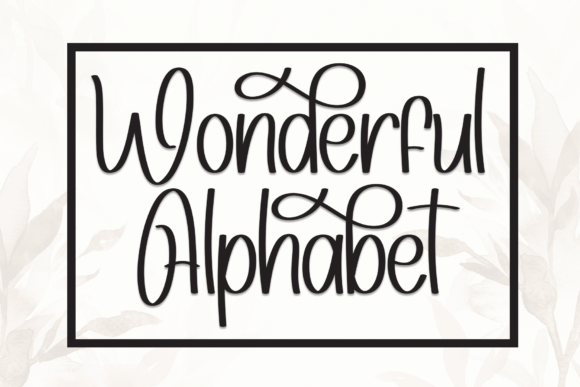 Wonderful Alphabet: A Script Font for Web Design