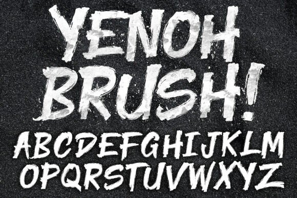 Yenoh Brush: A Font That Elevates Branding with Bold Character
